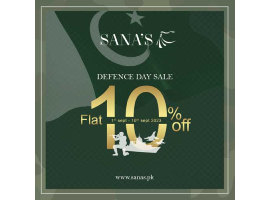 Sana's Defence Day Sale FLAT 10% OFF